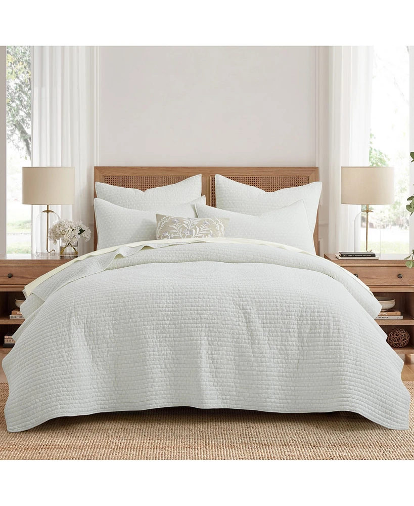 Levtex Eyelet Embroidered 3-Pc. Quilt Set, King/California King