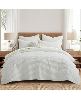 Levtex Eyelet Embroidered 3-Pc. Quilt Set, King/California King