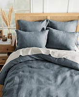 Levtex Washed Linen Solid Duvet Cover