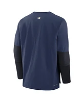 Nike Men's Navy Philadelphia Phillies 2024 City Connect Authentic Collection Player Tri-Blend Performance Pullover Jacket