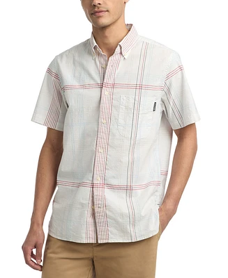 Tommy Hilfiger Men's Printed Short Sleeve Button-Down Shirt