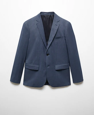 Mango Men's Super Slim-Fit Stretch Fabric Suit Blazer