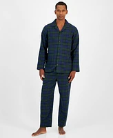 Club Room Men's 2-Pc. Sato Plaid Flannel Pajama Set, Created for Macy's