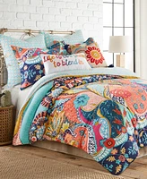 Levtex Jules Reversible 3-Pc. Duvet Cover Set, Full/Queen