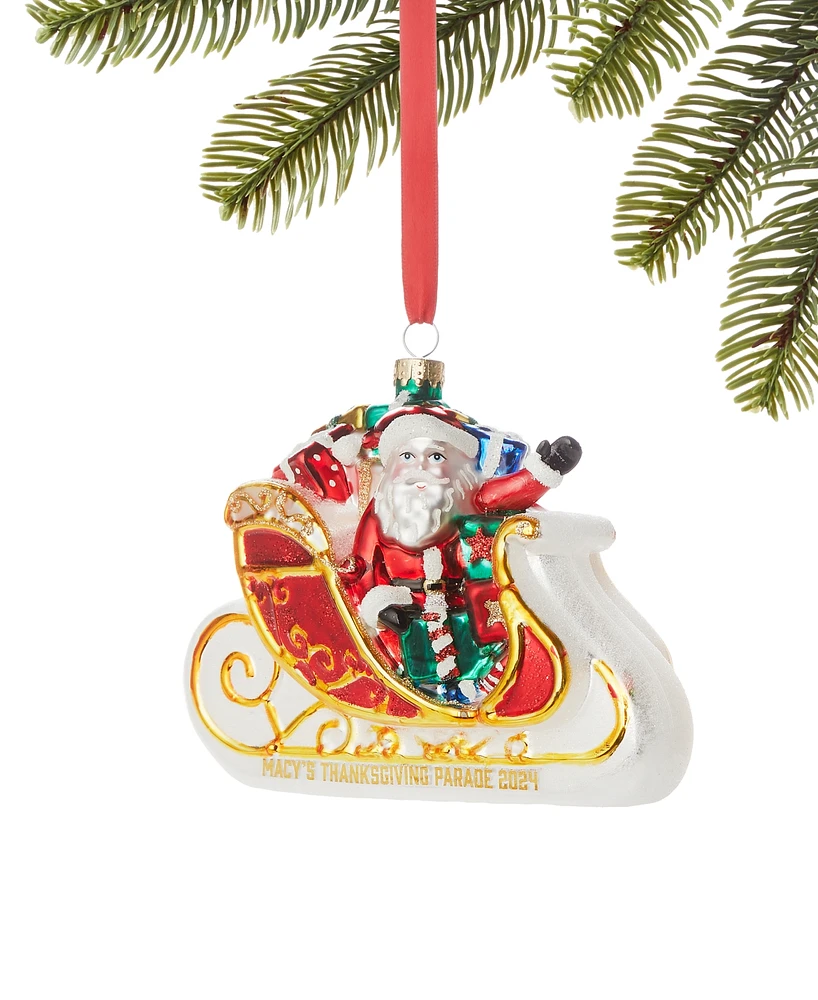 Holiday Lane 2024 Parade Sleigh Santa Ornament, Created for Macy's