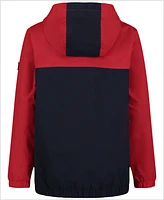 Tommy Hilfiger Big Boys Colorblocked Full-Zip Hooded Windbreaker