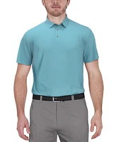 Pga Tour Men's Short-Sleeve Geo Jacquard Performance Polo Shirt