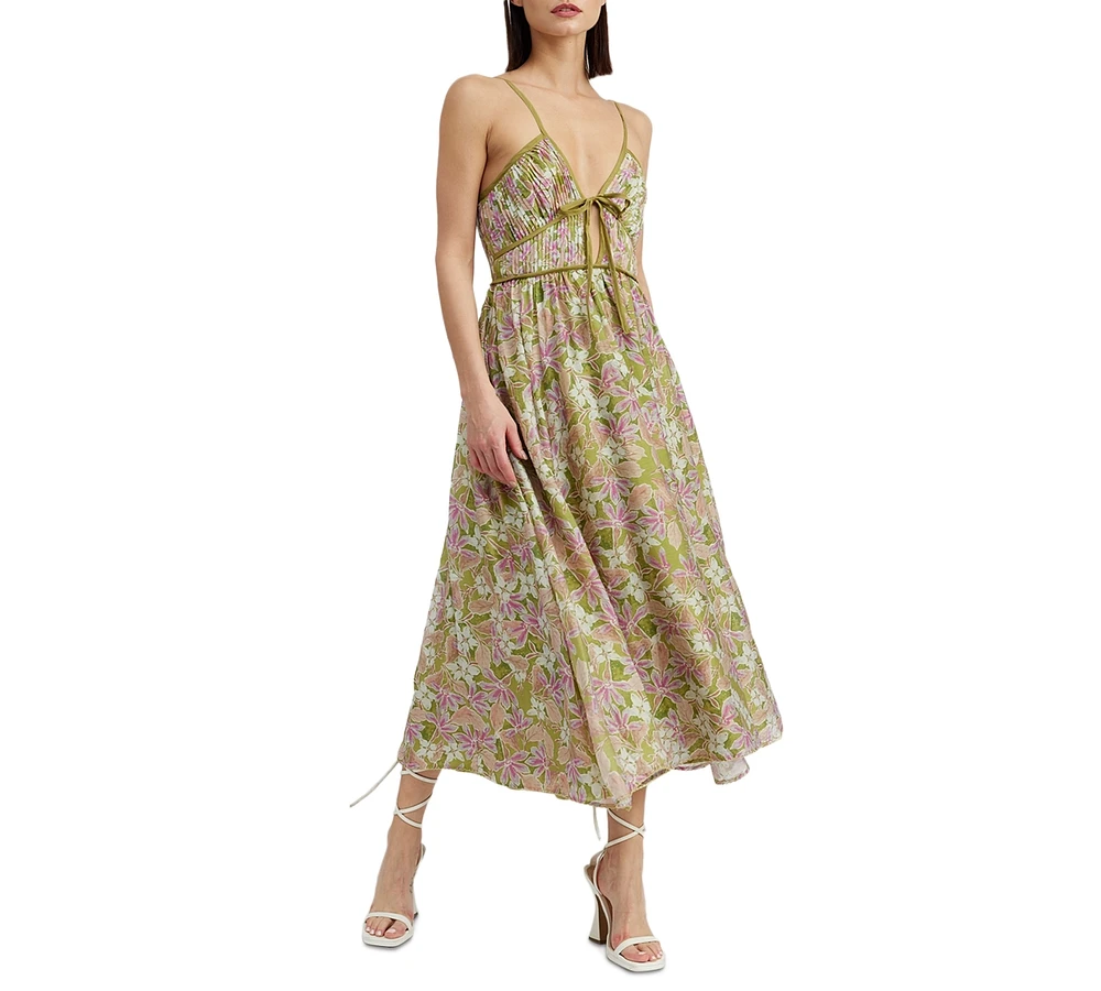 En Saison Women's Sedna Pleated Floral Maxi Dress