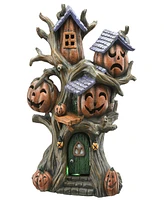 National Tree Company 12" Tree of Jack O' Lanterns Decoration, Led Lights, Halloween Collection