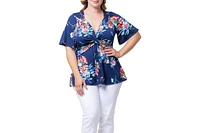 Kiyonna Plus Abby Twist Front Top