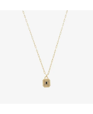 Bearfruit Jewelry Matilda Rectangular Medallion Necklace