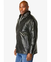 KingSize Big & Tall Embossed Leather Jacket