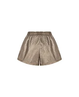 Nocturne Women's High Waisted Nylon Mini Shorts