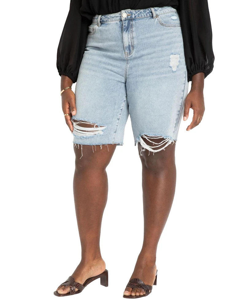 Eloquii Plus Size City Shorts