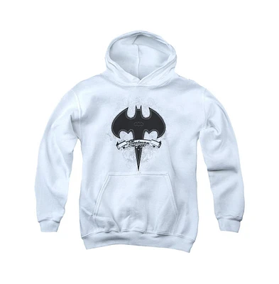 Batman Boys Youth Gothic Gotham Pull Over Hoodie / Hooded Sweatshirt