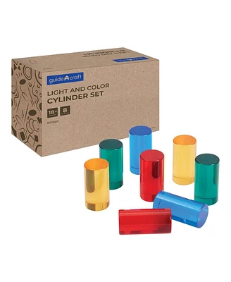 Kaplan Early Learning Light and Color Cylinder Set - 8 Pieces - Assorted pre