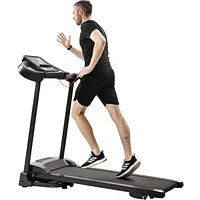 Streamdale Furniture Compact Easy Folding Treadmill Motorized Running Jogging Machine With Audio Speakers