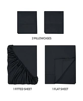 Superior Modal From Beechwood 300 Thread Count Lightweight Cooling Solid Deep Pocket Bed Sheet Set