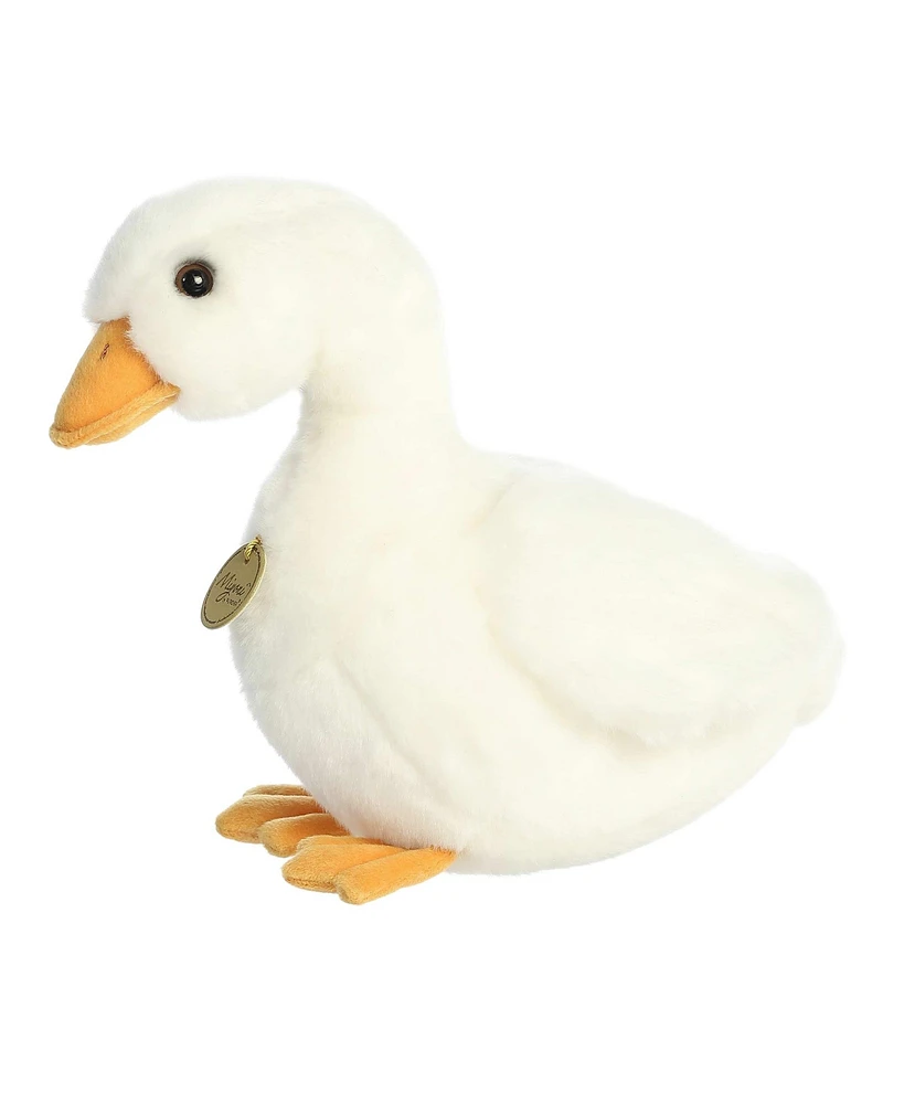 Aurora Medium American Pekin Duck Miyoni Realistic Plush Toy White 11"