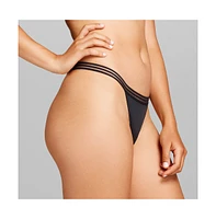 Siella Women's Micro Mesh Thong Pantie