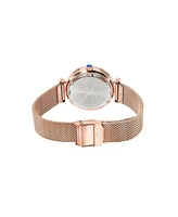 Porsamo Bleu Hazel Stainless Steel Rose Tone Women's Watch 1271CHAS