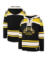 47 Men's Black Boston Bruins 100th Anniversary Superior Lacer Pullover Hoodie