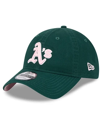 New Era Men's Green Oakland Athletics 2024 Mother's Day 9TWENTY Adjustable Hat