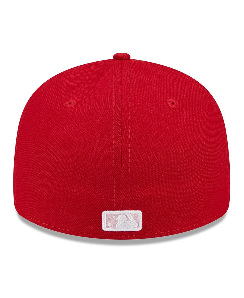 New Era Men's Red Los Angeles Angels 2024 Mother's Day Low Profile 59FIFTY Fitted Hat