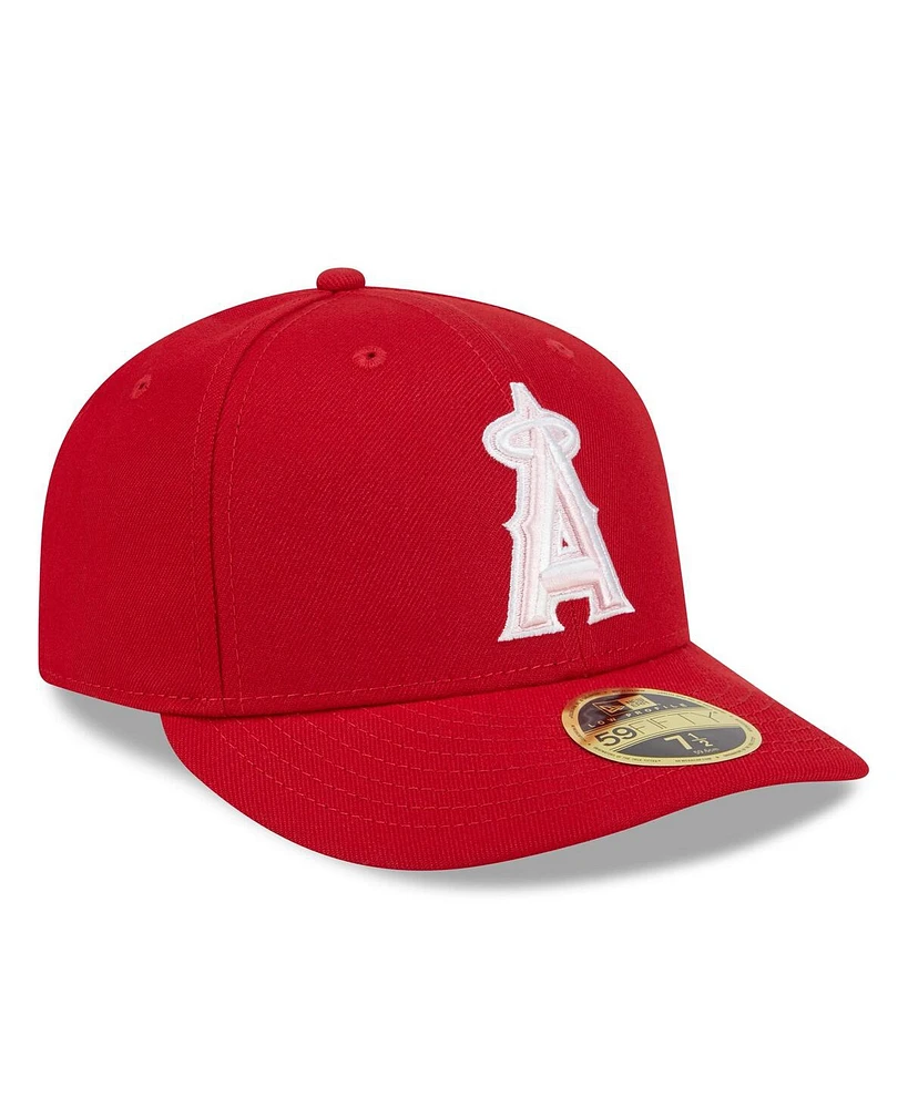 New Era Men's Red Los Angeles Angels 2024 Mother's Day Low Profile 59FIFTY Fitted Hat