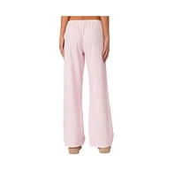 Edikted Women's Olivia Striped Loose Fit Pants - Light