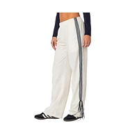 Edikted Women's Remy Ribbon Track Pants - Off