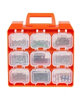 Iris 9 Compartment Utility Case, 1 Pack, Orange