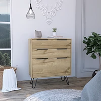 Streamdale Furniture Kirsage 3-Drawer Dresser Light Oak