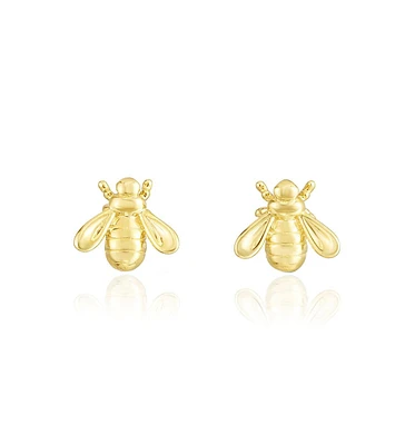 The Lovery Gold Bumble Bee Stud Earrings