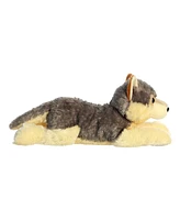 Aurora Large Wily Wolf Grand Flopsie Adorable Plush Toy Gray 16.5"