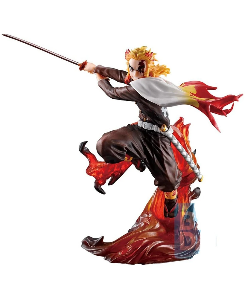 Banpresto Bandai Demon Slayer Kyojuro Rengoku Shake The Sword Burn Your Heart Figure