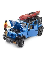 Bruder 1/16 Jeep Wrangler Rubicon Unlimited with Kayak and Kayaker