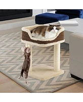 Vebreda Sugift Multi-Level Cat Climbing Tree with Scratching Posts and Large Plush Perch