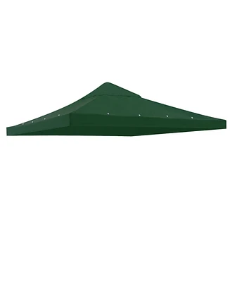 Yescom 10'x10' 1 Tier Canopy Gazebo Replacement Top Cover Garden Outdoor Patio Green