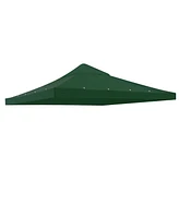 Yescom 10'x10' 1 Tier Canopy Gazebo Replacement for beach cabanas Top Cover Garden Outdoor Patio Green