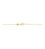 The Lovery Pink Pearl Heart Station Necklace 14K Gold