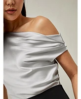 Lilysilk Women's Boat Neck Silk Top