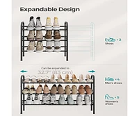 Slickblue Expandable Shoe Rack,Shoe RackMetal Shoe Storage, Adjustable Shoe Organizer