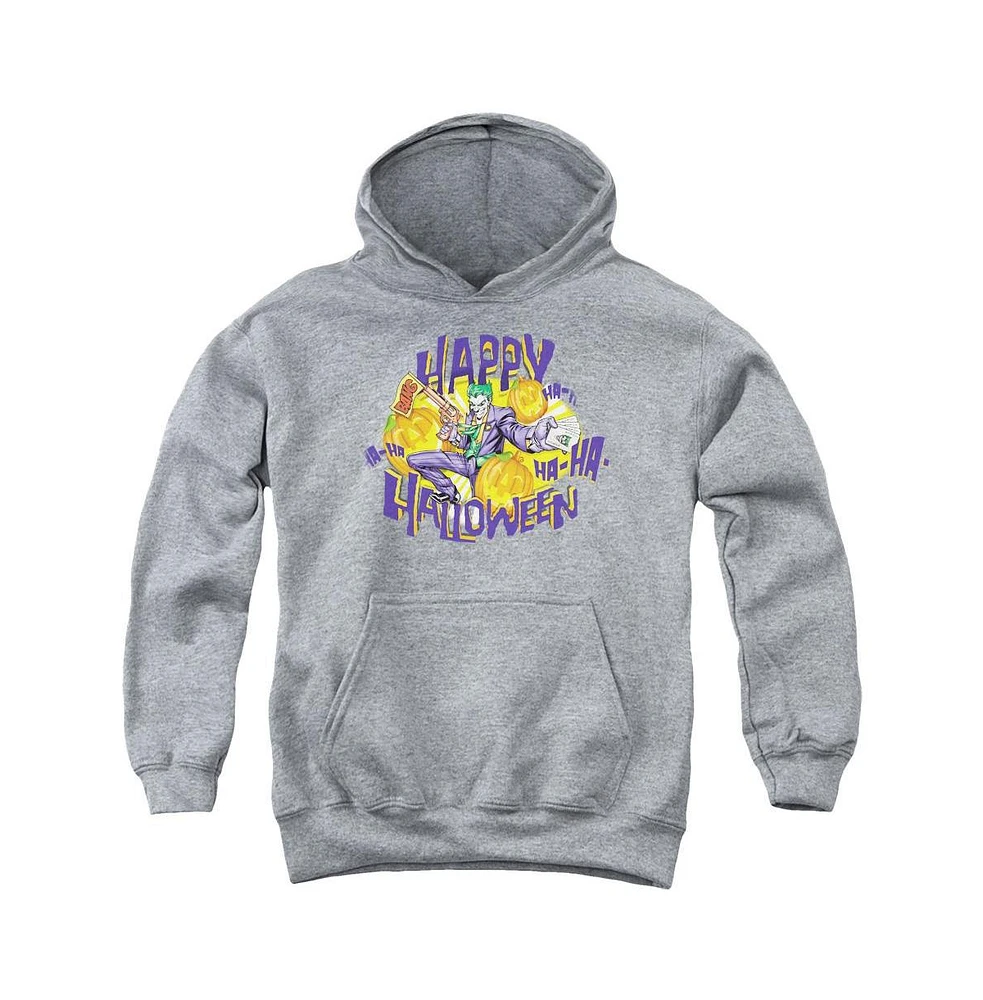 Batman Boys Youth Ha Halloween Pull Over Hoodie / Hooded Sweatshirt