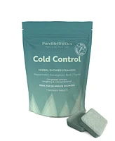 PurelifeBiotics Cold Control: Unleash the Power of Peppermint & Eucalyptus for Clear Airways & Cold Relief | Standard Tablets | 20 Minute Showers