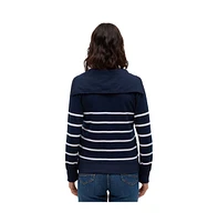 Bench Dna Women's Nara Half-Zip Stripe Sweater