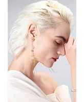Classicharms FrostLily Azeztulite Crystal and Bead Drop Earrings