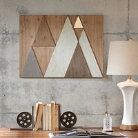 Streamdale Furniture Ranger Layered Triangles Wood Wall Decor