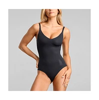 Siella Women's No-Show Shapewear One Piece Bodysuit