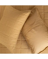 French Linen Quilted Sham Set
